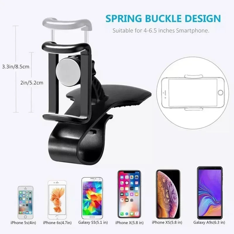 Car Phone Holder Stand Universal Dashboard Car Clip Mount GPS Bracket Car Mobile Phone Support in Car For iPhone Xiaomi Samsung Oasis Select
