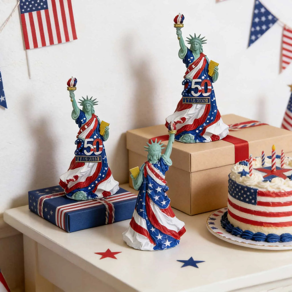 American 250th Anniversary Patriotic Resin Sculpture Ornament Patriotic Sculpture Oasis Select