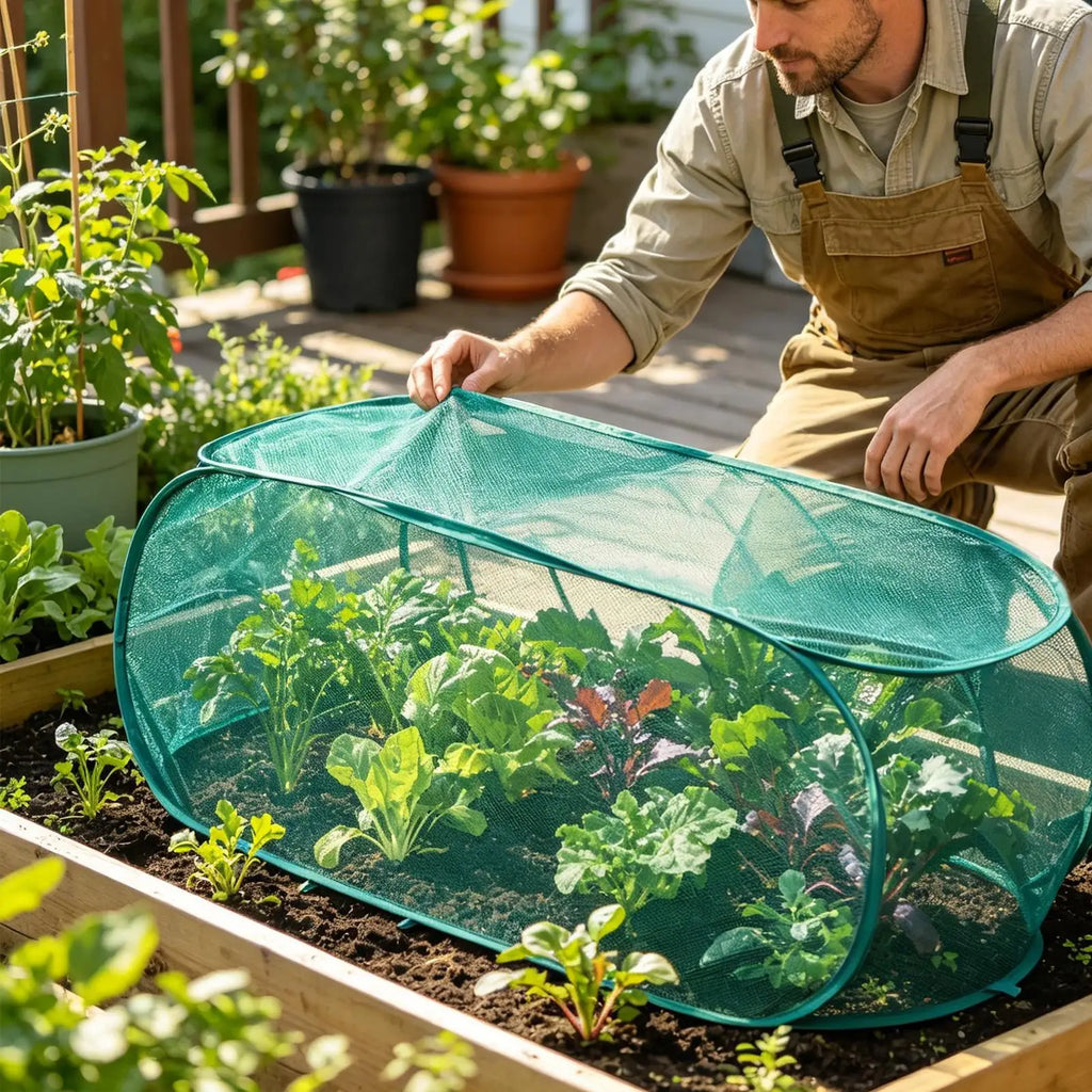 Plants Covers 2Pcs Popup Garden Mesh Plant Cover Seedlings Large Vegetable Supplies Indoor Gardening Greenhouse Accessories