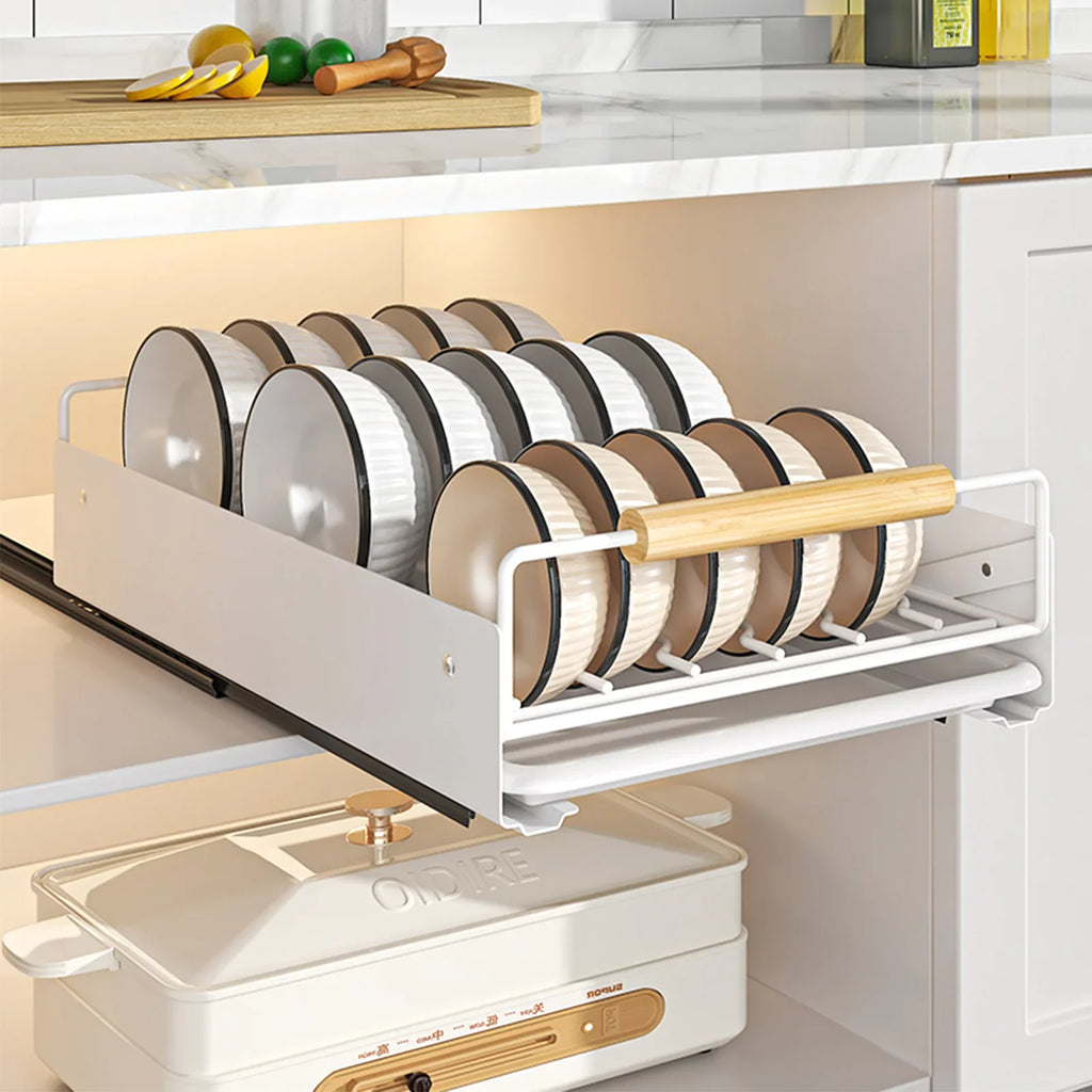 Kitchen Storage Rack Dish Rack Drain Rack Cupboard Pull Dishes Dish Rack Cupboard Shelf Pull Basket Oasis Select