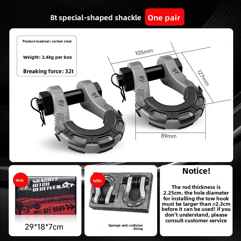 Tow hitch tank unloading off-road vehicle rescue bow-shaped front bumper U-shaped hook Great Wall Cannon U-shaped horseshoe tank Oasis Select style3