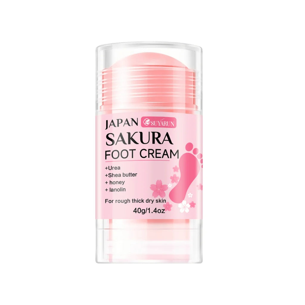 SUYARUN 60% Urea Foot Cream Stick - Moisturizing & Exfoliating, Cracked Heel Repair, Deep Hydration for Dry Feet, Long protect. Oasis Select F