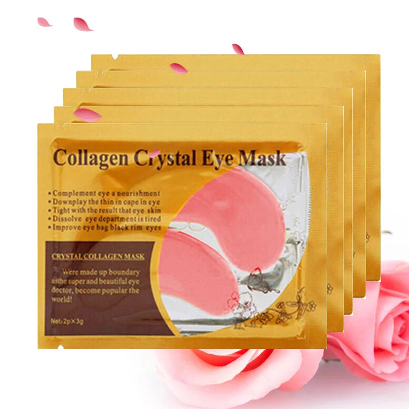 BIOAOUA Gold Collagen Eye Masks – 20 Pairs Anti-Dark Circle Eye Treatment Patches Oasis Select