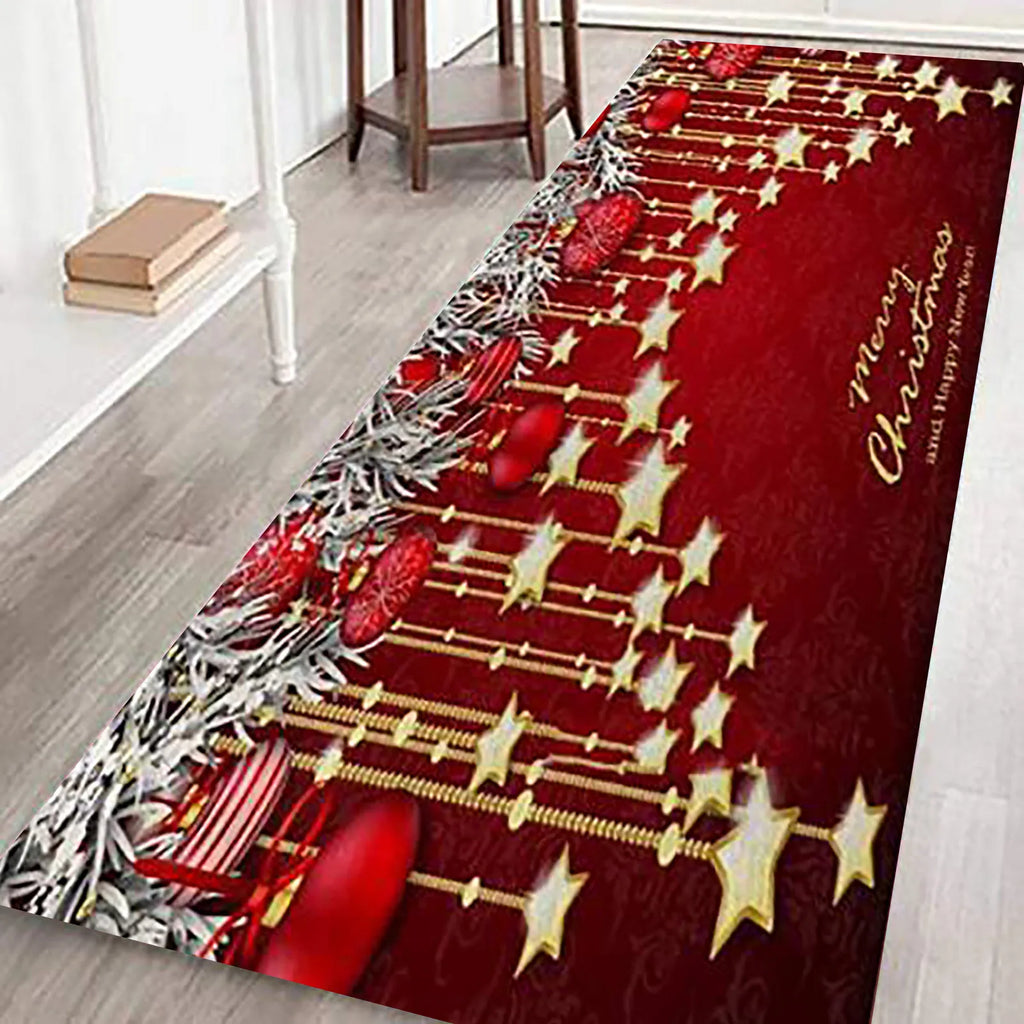 Merry Christmas Doormat – Festive Indoor Rug | 3 Sizes, 6 Designs Christmas Area Rug Oasis Select