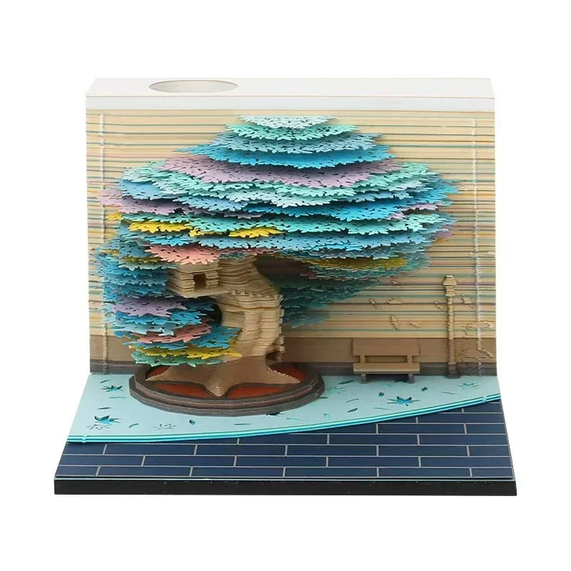 Treehouse 3D Desktop Calendar Sticky Notes Creative Crafts Souvenirs