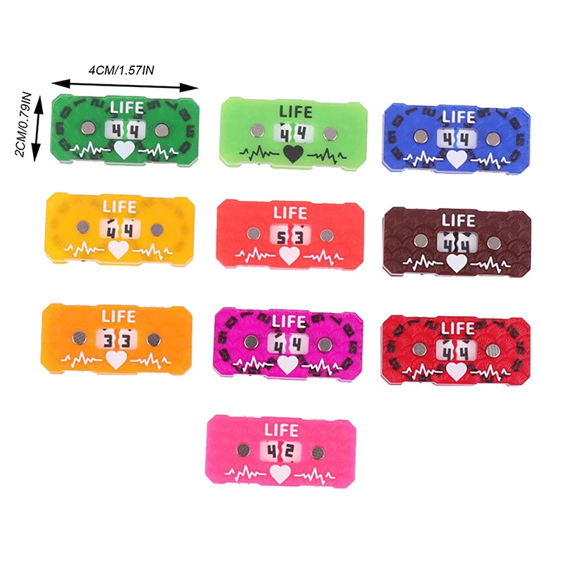 41x20x9mm Random Wound Tracker Board Game Counters 00-99 No Painting Required Role-playing Game Life Tracker Oasis Select