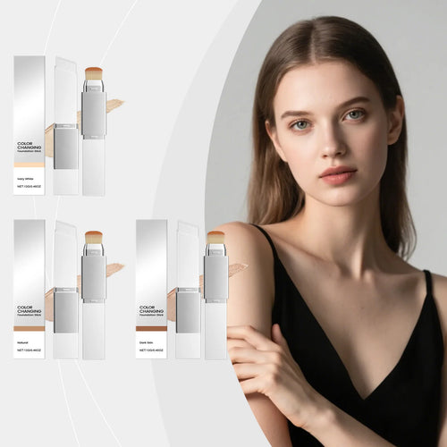 2 In 1 Color Changing Foundation Natural Look Match Face Tone Smoothing Skin Hide Face Blemish Oil Control Moisturize Concealer Oasis Select