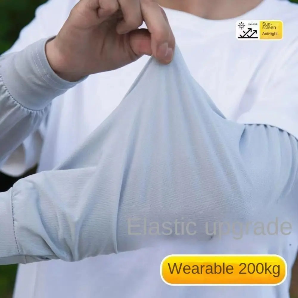 Durable UV Protection Sunscreen Ice Sleeves Loose Breathable Wear-resistant Outdoor Work Arm Warmers Men's Arm Sleeves Summer Oasis Select