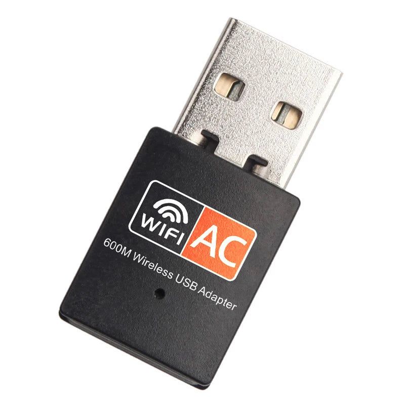 600Mbps Wireless USB WiFi Adapter Receiver Wifi Dongle PC Network Card Dual Band Wifi 2.4GHz 5Ghz Adapter For Laptop Computer Oasis Select