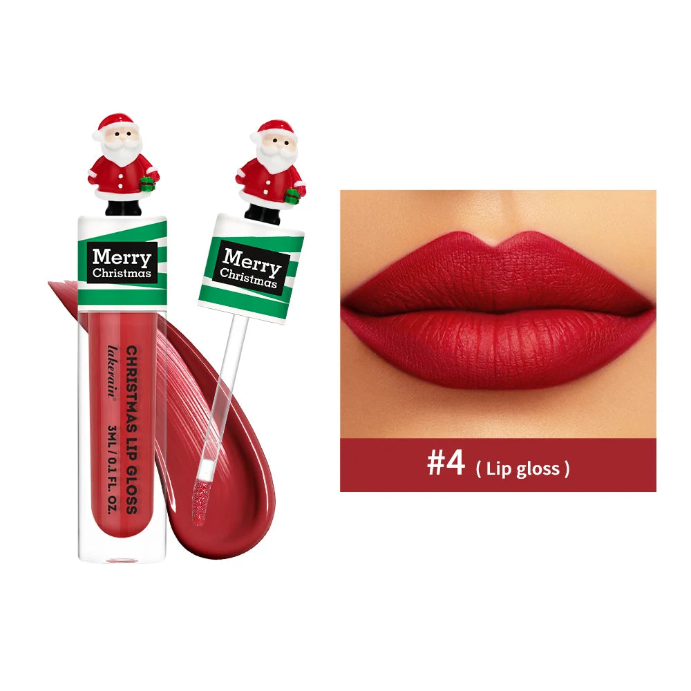 Christmas Lip Gloss Set – 6 Colors, Long-Lasting & Moisturizing Lip Gloss Set Oasis Select 4