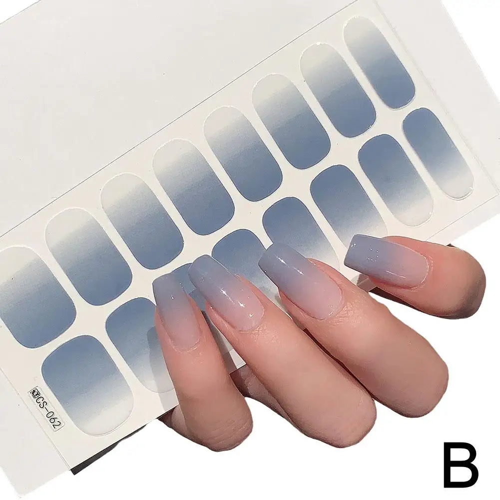 Naked Gradient Nail Wraps – Ombré French Decals, No Lamp Nail Art Wraps Oasis Select CS-62