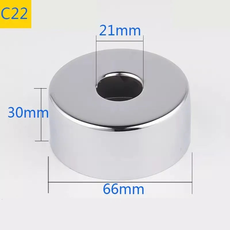 2PCS Stainless Steel Water Pipe Connector 1/2"3/4"1"Faucet Decorative Cover Heighten Valve Panel Shower Kitchen Tap Accessories Oasis Select C22-2pcs