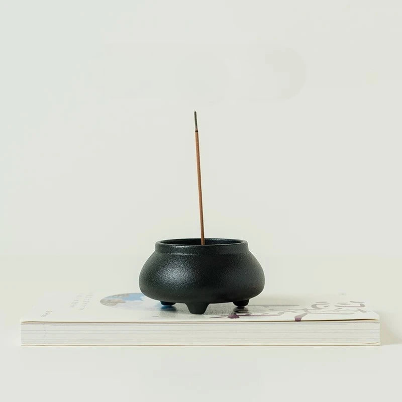 Zen Style Vintage Ceramic Incense Burner Small Incense Holder Home Fragrance Ornament Incense Burner Oasis Select