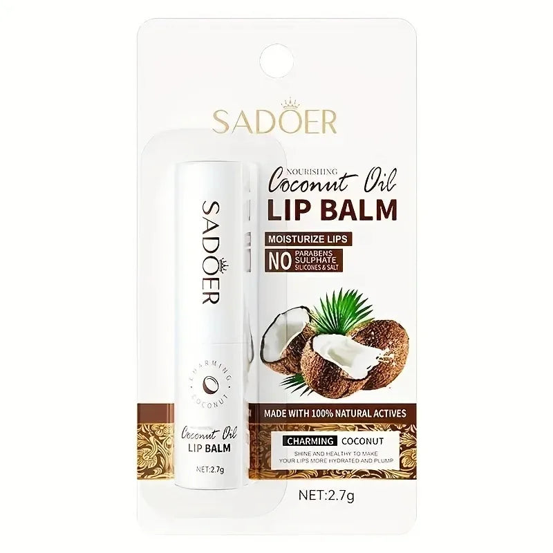Coconut Lip Balm - Lasting Nourishment and Moisture for Men and Women - Daily Care Lip Balm Oasis Select Coconut
