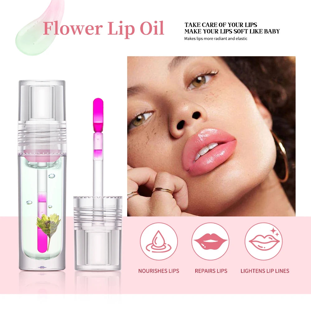 ibcccndc PH Color Changing Flower Lip Oil Gloss 3.8ml Color Changing Lip Oil Oasis Select