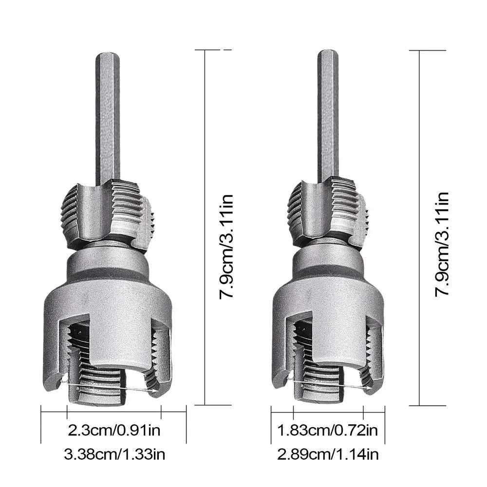2PCS 20MM+25MM Water Pipe Threader Tapping Tool Ppr/pvc Internal Thread External Thread Integrated Die Water Pipe Opener Oasis Select 2PC Set