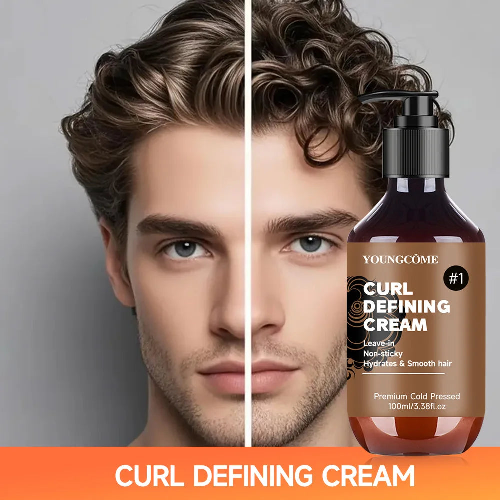 YOUNGCOME Curly Hair Styling Cream | Moisturizing Frizz Control Curl Styling Cream Oasis Select