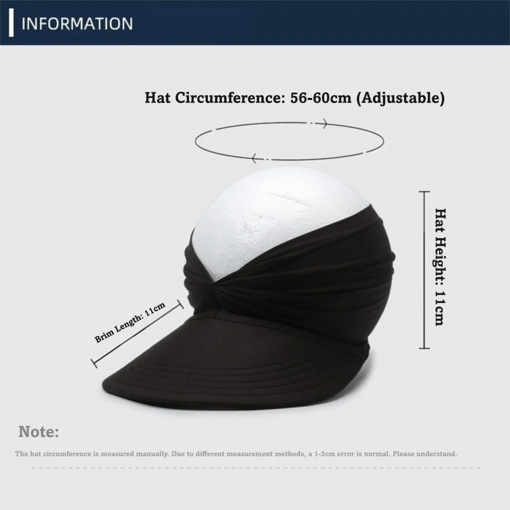 Empty Top Women Beach Sun Hat Wide Brim Double-Sided Sun-Protection Cap Flexible Anti-UV Outdoor Sports Hat Outdoor Sport Oasis Select