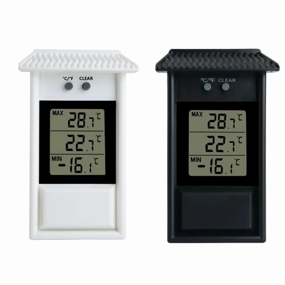 Digital Thermometer Display Max Min Greenhouse Garden Indoor Outdoor Wall Room Waterproof Wall Mounted Oasis Select