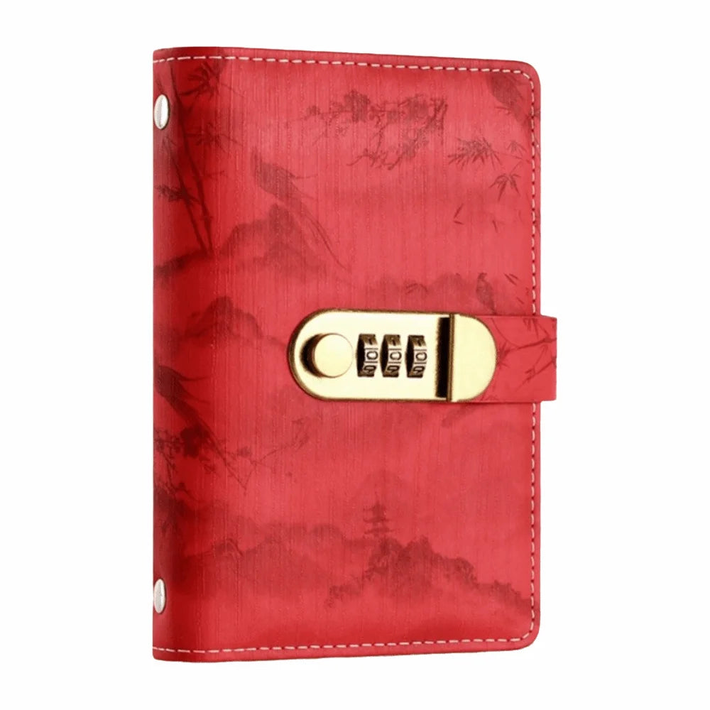 Waterproof Fixed Deposit Book Easy and Fun Multi Pockets Budget Bill Organizer Save Money with Password Lock Oasis Select Red