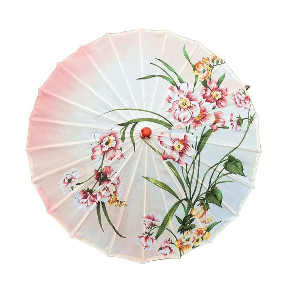 Handmade Chinese Silk Parasol | Decorative Dance Umbrella Decorative Parasol Oasis Select 82cm-32.28in-Style 8