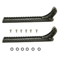 2Pcs Black Kayak Foot Brace Pedal Kit Replacement Pegs Set Nylon Inflatable Boat Rowing Boat Canoe Toe Pilot Foot Oasis Select Default Title