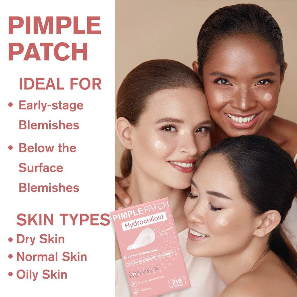 Hydrocolloid Acne Patches – 96-Count Invisible Spot Treatment Acne Spot Patches Oasis Select