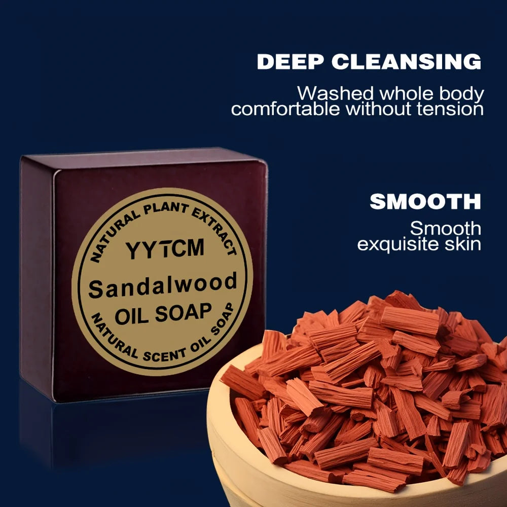 Sandalwood Bar Soap for Men – Hydrating Handmade Soap 65g Handmade Bar Soap Oasis Select