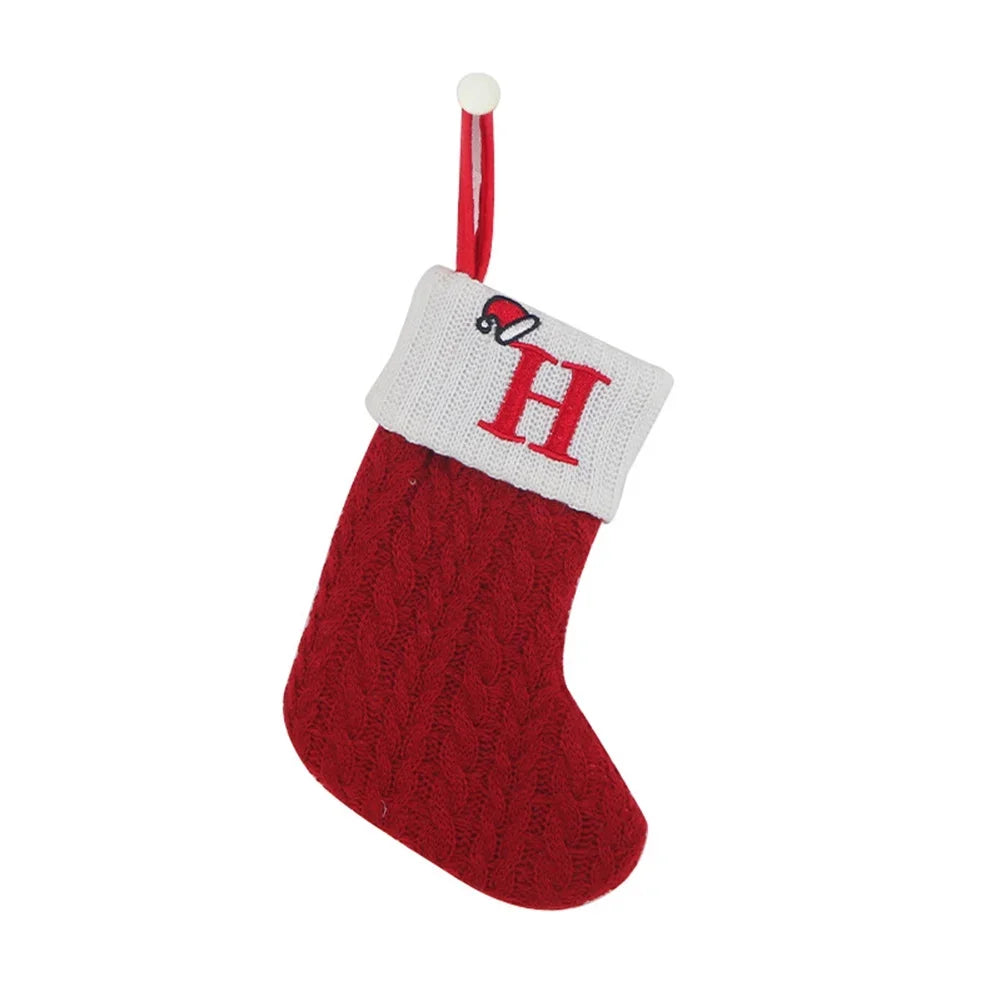 Xmas Socks Christmas Stocking High Capacity Decorations Red White 2022 Christmas Decorations Socks Merry Christmas Oasis Select H China Mainland