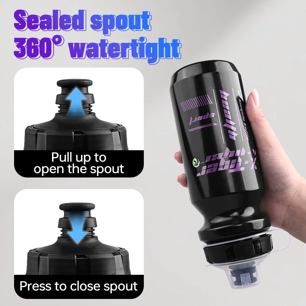 X-TIGER Cycling Water Bottle 630ML Portable Bicycle Water Bottle Squeeze Direct Drinking MTB Road Bike Sports Water Bottle Oasis Select