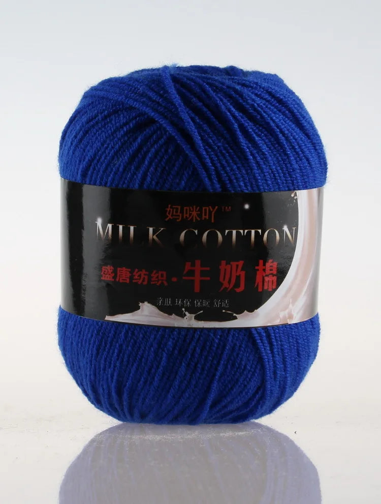 DIY Three Strands Graded Section Dyed Wool Medium Fine Cotton Thread