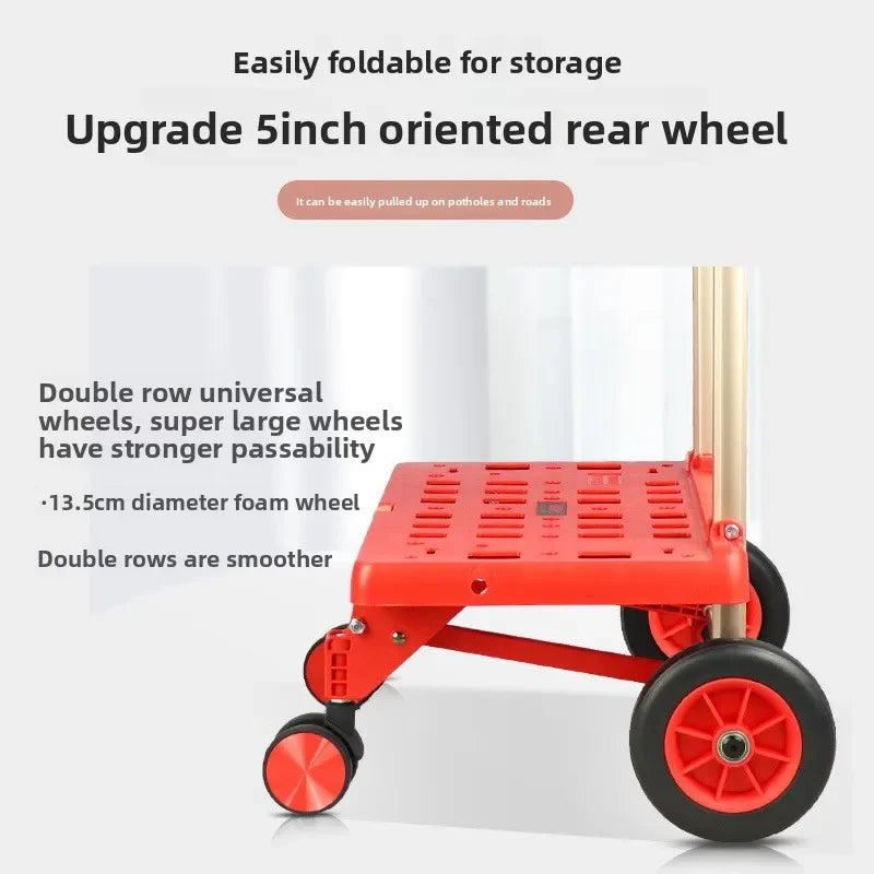 Multi-functional Large wheel hand-pulled cart Small pull cart Folding cart Shopping cart Oasis Select