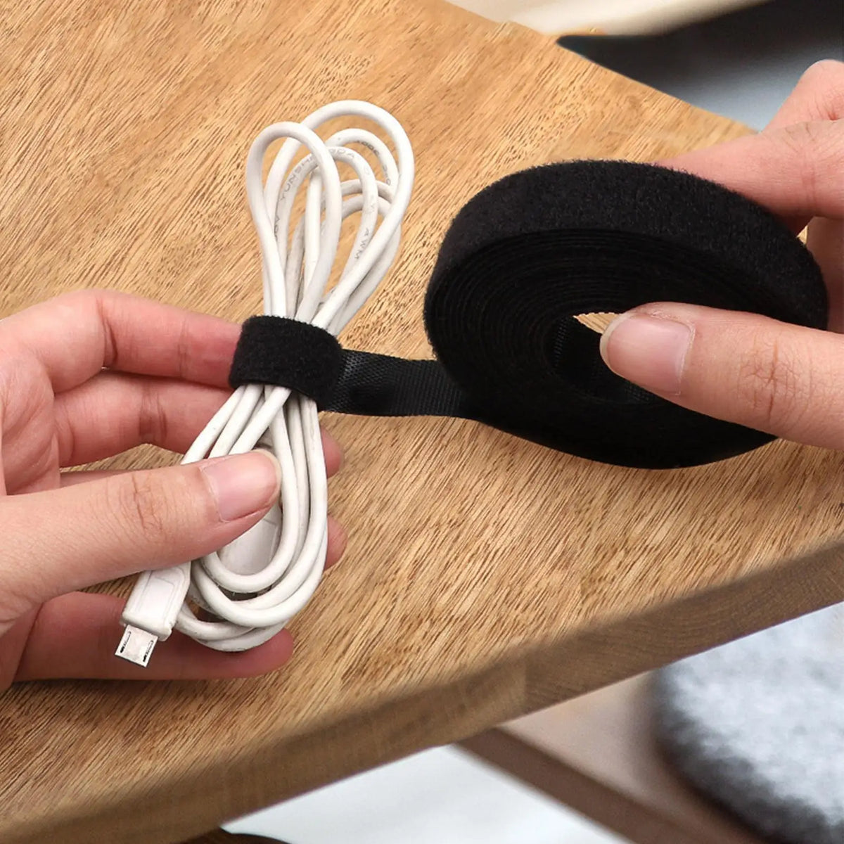 Desk Cable Management Self Adhesive Adjustable Nylon Wire Fastener Multifunction Adhesive Cable Ties for TV PC Laptop Ethernet Oasis Select