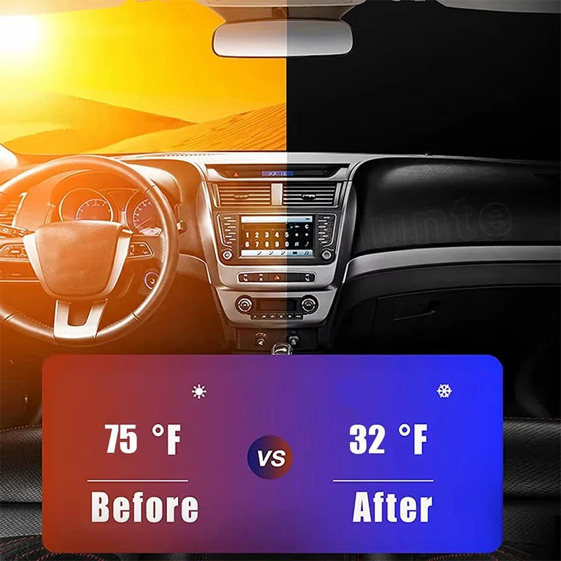 Foldable Car Windshield Sunshade | UV Block & Cooling Cover