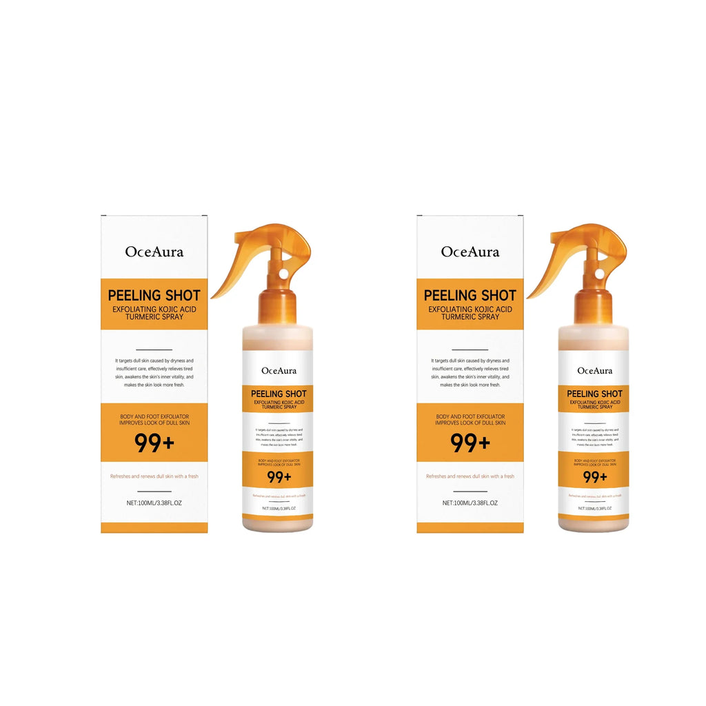 Kojic Acid & Turmeric Brightening Exfoliating Spray 100ml Exfoliating Body Spray Oasis Select 2pcs