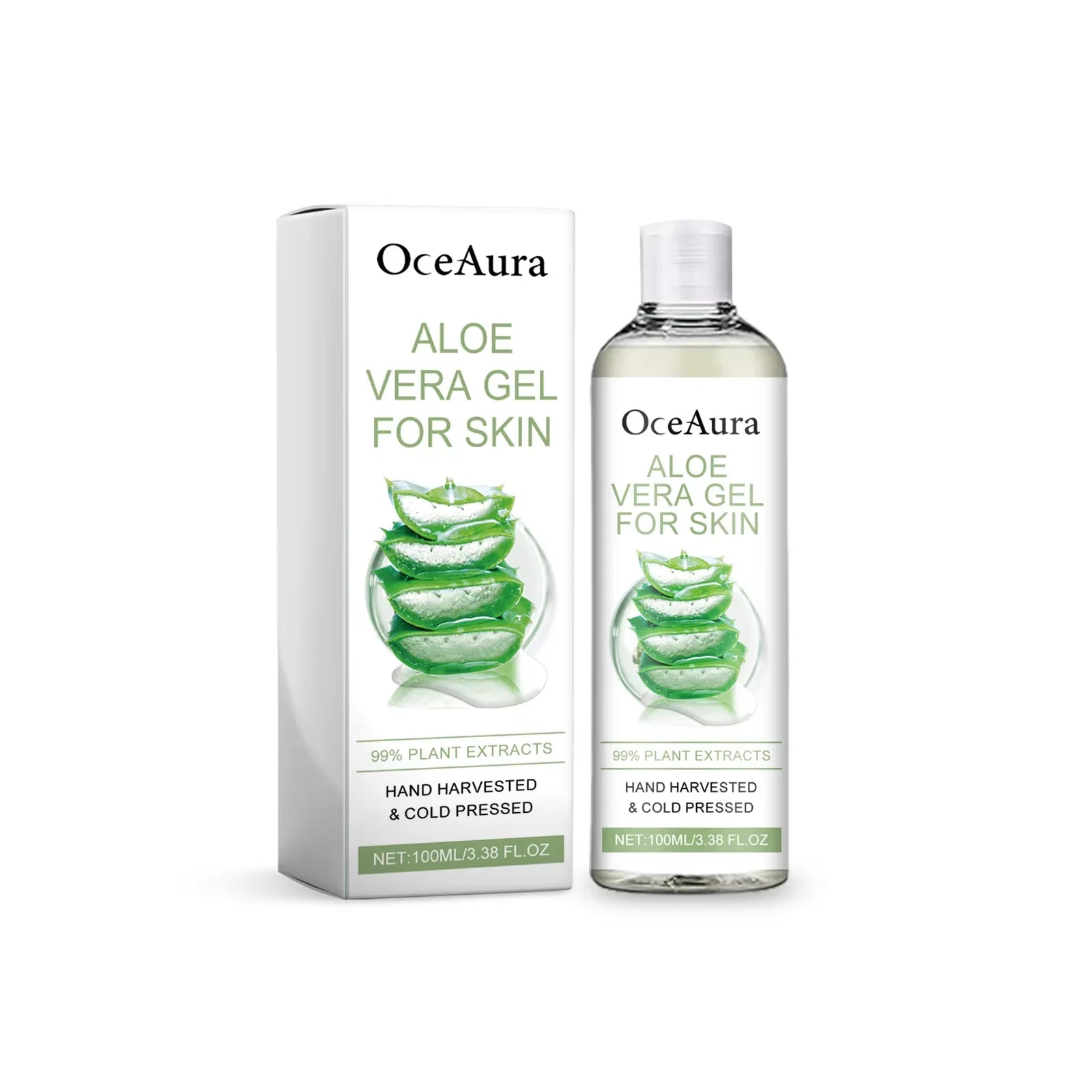 OceAura Aloe Vera Gel – Pore Shrinking, Oil Control & Acne Care Aloe Vera Face Gel Oasis Select C 100ml Boxed