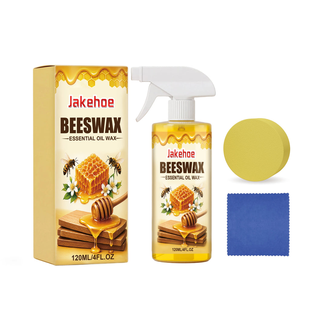 JAKEHOE Beeswax Wood Polish Spray – Furniture & Floor Restorer Wood Polish Spray Oasis Select 120ml boxed