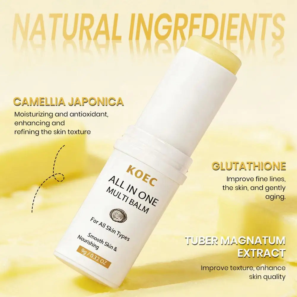 White Truffle Multi Balm Stick & PDRN Pink Collagen Volume Serum Stick Moisturizing Glowy Fade Fine Lines Finish Solid Skincare Oasis Select
