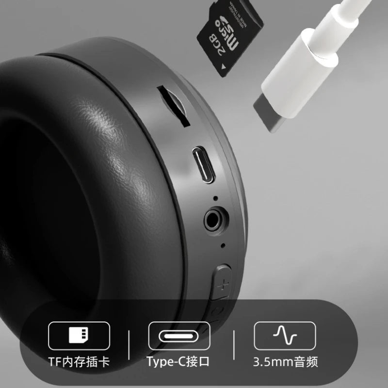 M5 Over Ear HIFI Stereo Headsets Wireless Bluetooth 5.3 Headphones Sports Gaming Earphones Support TF/AUX noise reduction Oasis Select