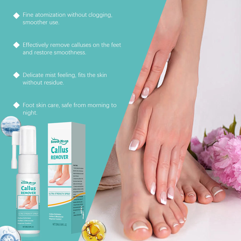 Foot Peeling Spray Exfoliating Calluses Remove Dead Skin Moisturizing Nourishing Reduce Dryness Anti Cracked Smoothing Feet Care Oasis Select