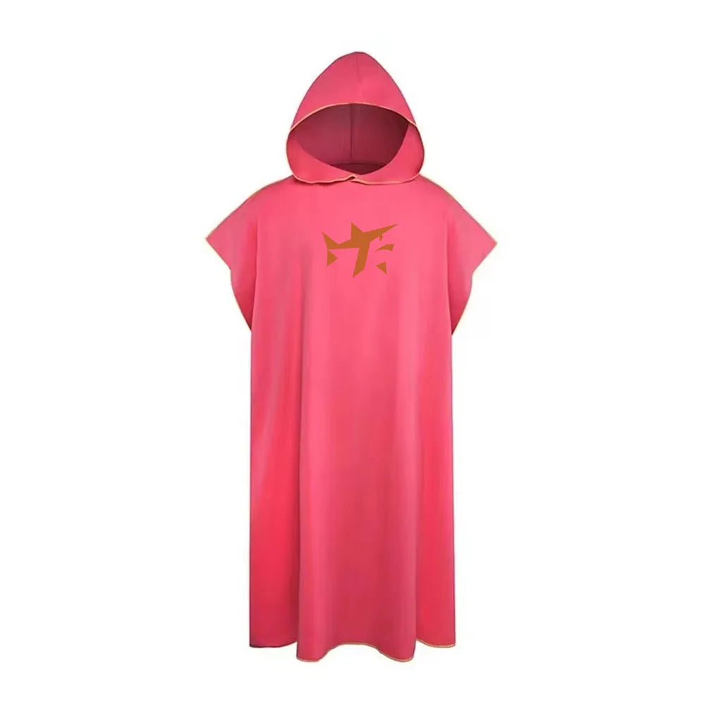 Quick-drying Changing Robe Quick Dry Bathrobe Hooded Absorbent Bath Towel Swimming & Fitness Super Absorbent Bathrobe Oasis Select Red Updated
