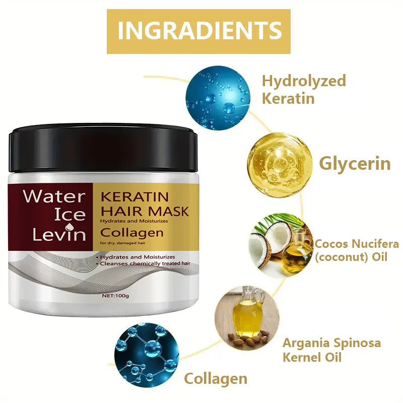 Keratin Collagen Hair Mask – Frizz Control & Damage Repair Keratin Hair Mask Oasis Select