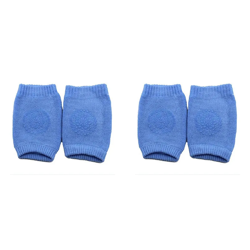 1/2 Pairs Baby Knee Pad Kids Safety Crawling Elbow Cushion Infant Toddlers Baby Leg Warmer Knee Support Protector Pads Oasis Select Blue-2pairs