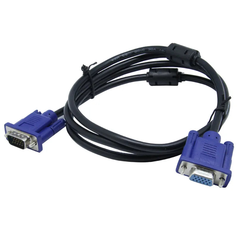 3m 1.5m 0.5m VGA Cable 15 Pin Vga Male To Male Female Cables Cord Wire Copper Core for PC Computer Monitor Projector VGA Cable Oasis Select VGA Male to Female 0.5m