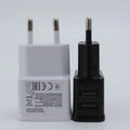 Universal EU Plug 5V Dual USB Charger for iPhone Samsung Xiaomi Huawei - Mobile Phone Travel Power Adapter Oasis Select EU 1 USB black