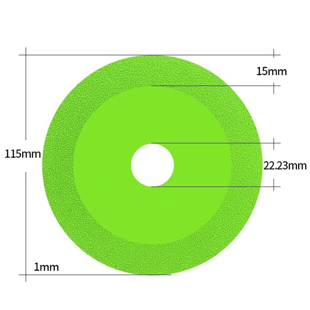115/125mm Glass Cutting Disc Diamond Marble Ceramic Tile Jade Grinding Blade For Jade Crystal Grinding Wheel Glass Cutting Sheet Oasis Select 115mm