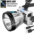 Super Bright LED Rechargeable High-power Headlights High Brightness Emergency Charging Outdoor Head Flashlight Fishing Lamp Oasis Select T998 -White light