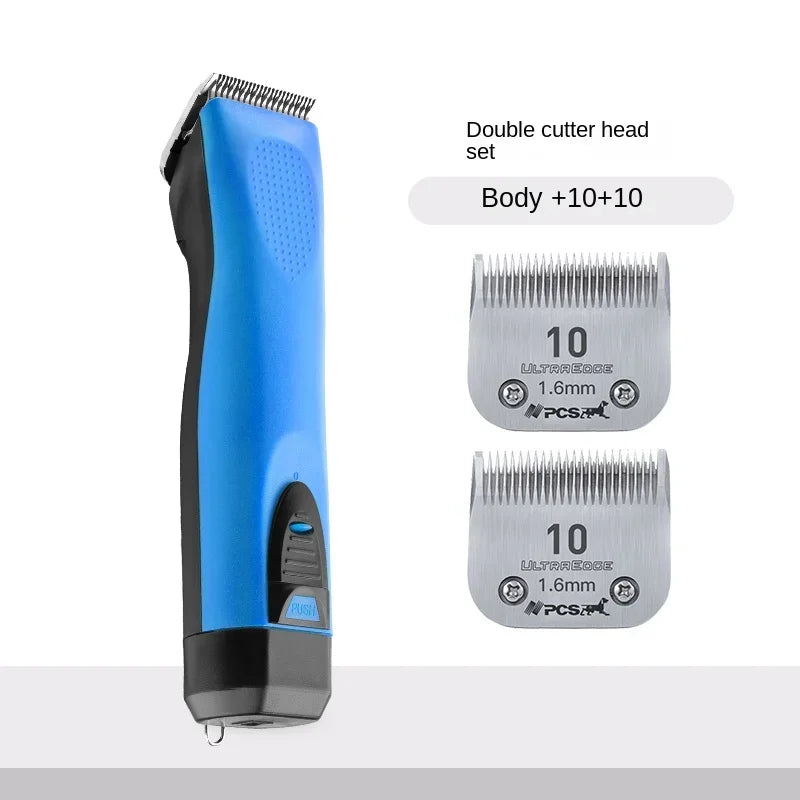 pet dog shaver electric Professional clipper high-power electric clipper hair pet shop dedicated large dog multicolour shaving Oasis Select blue As picture 2 AU plug