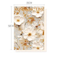 Valentine's Day 3D Oil Painting Wrapping Paper, Korean Wrapping Paper For Flowers , Handmade DIY Materials, Kraft Paper Sheets Oasis Select Beige Gold