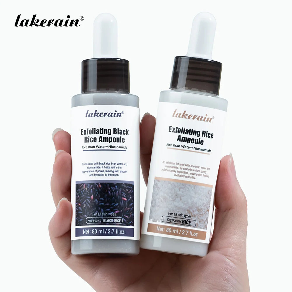 Gentle Rice Exfoliation Brightened-Looking Effect Long-lasting Hydrating Gentle Cleaning Soothing Skin Exfoliant Rice Ampoule Oasis Select SET